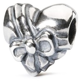 Шарм Trollbeads Сердечный поклон TAGBE-20064 вес 3.13 г серебро, без вставок