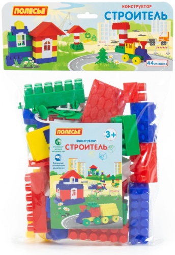 Конструктор Полесье Строитель 2952, деталей 44 шт