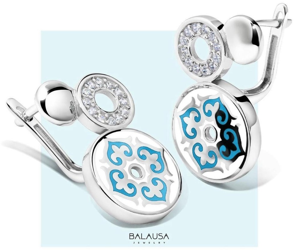 Balausa Jewelry Balausa Jewelry вес 8.7 г серебро, фианит, эмаль