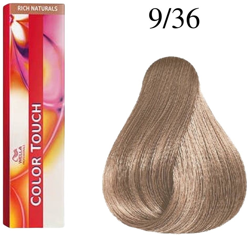 WELLA Color Touch Rich Naturals 9/36 розовое золото крем-краска 60 мл