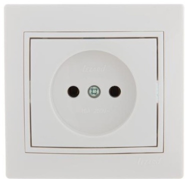 Розетка Lezard Deriy 702-0202-121, белый