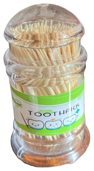 Natural tothtick круглые бамбуковые 50 шт