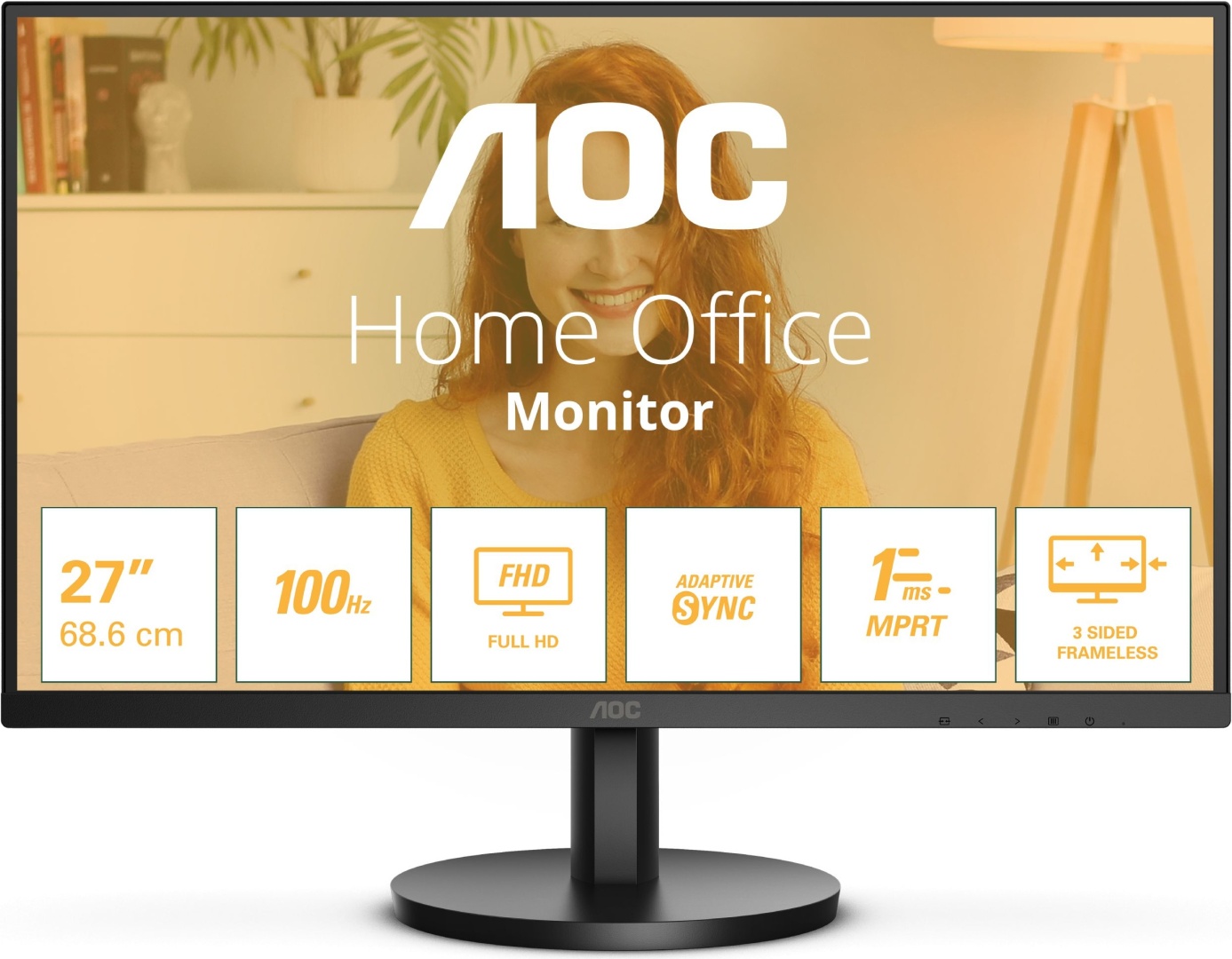 Монитор 27" AOC 27B3HMA2/01 черный
