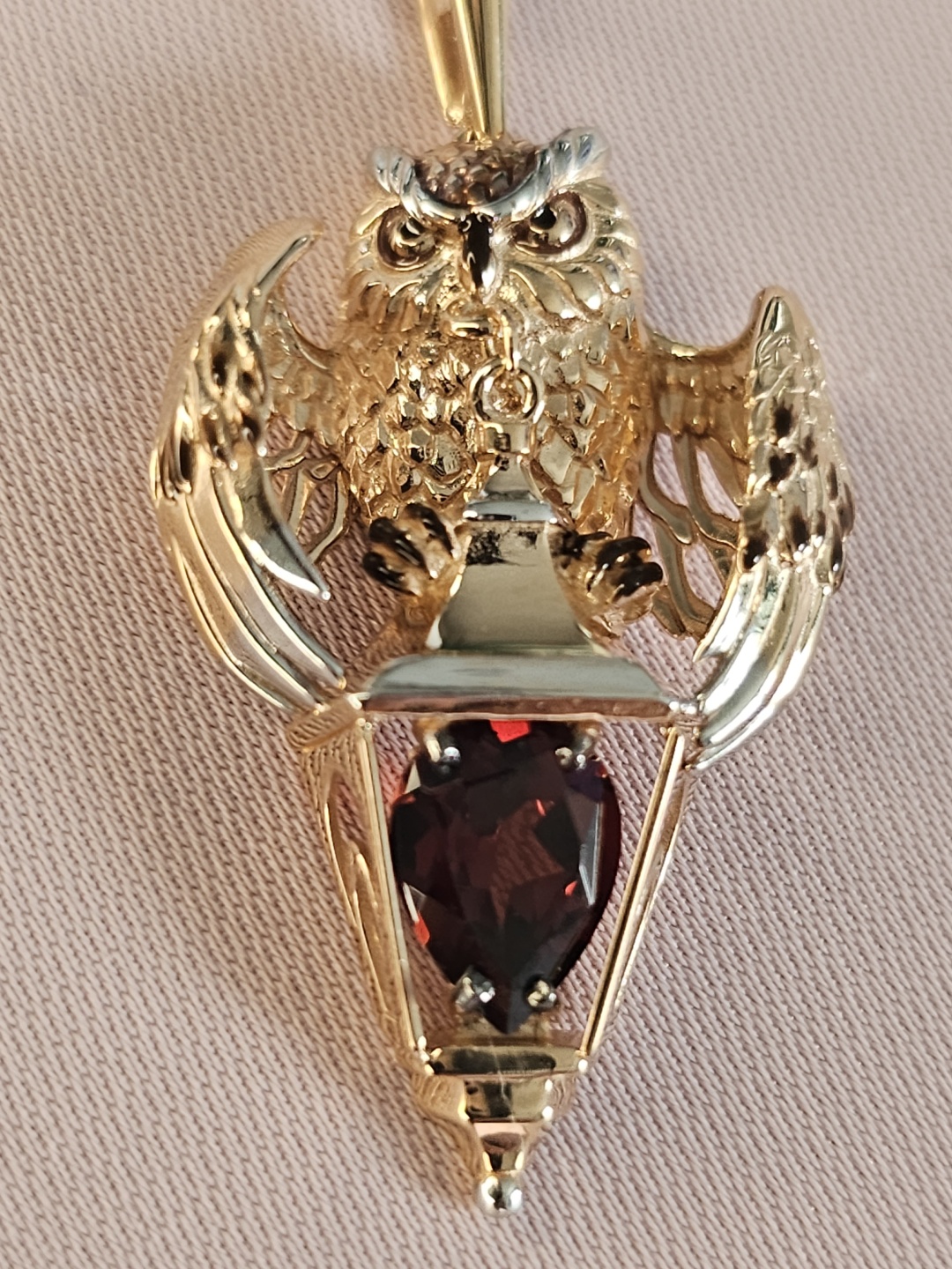 Подвеска PLATINA 3168421709852 вес 4.56 г золото, гранат
