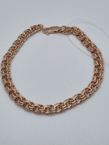 Zhanar Gold ZHA84-950 длина 18 см, вес 4.73 г золото, плетение бисмарк