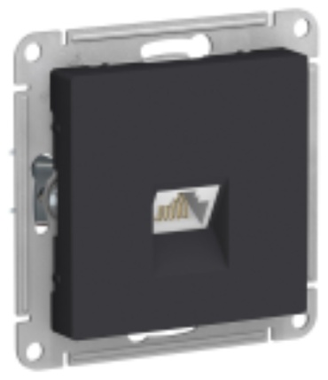 Schneider Electric встраиваемая 42198, компьютерный (RJ45) цвет черный