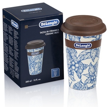 Термокружка Delonghi DLSC064 0.3 л синий-коричневый