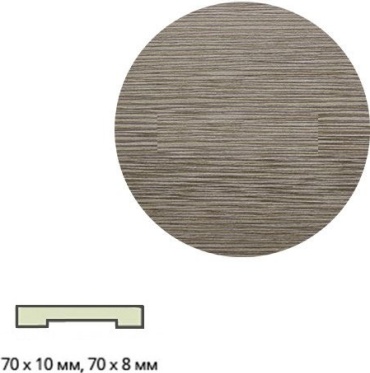 ЛЕСКОМ Экшпон прямой 70x10x2150 Пепельный дуб