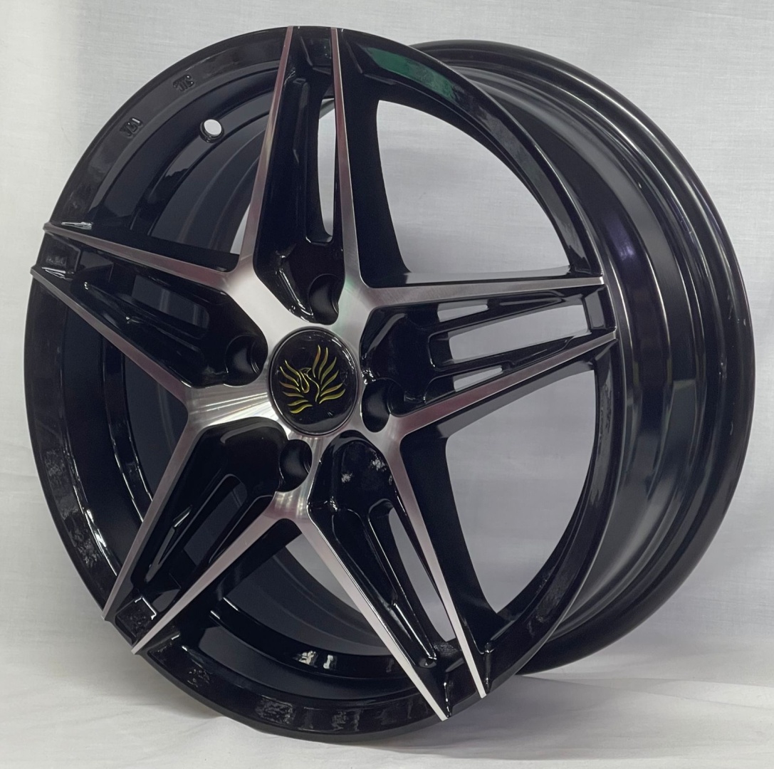Bai Wheels 3350 6.5x15/4x100 D67 ET35 черный, серебристый