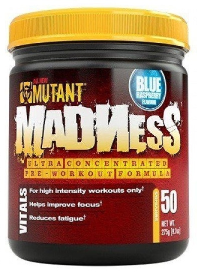 Купить Предтренировочный комплекс Mutant Madness Голубика 275 г в ...
