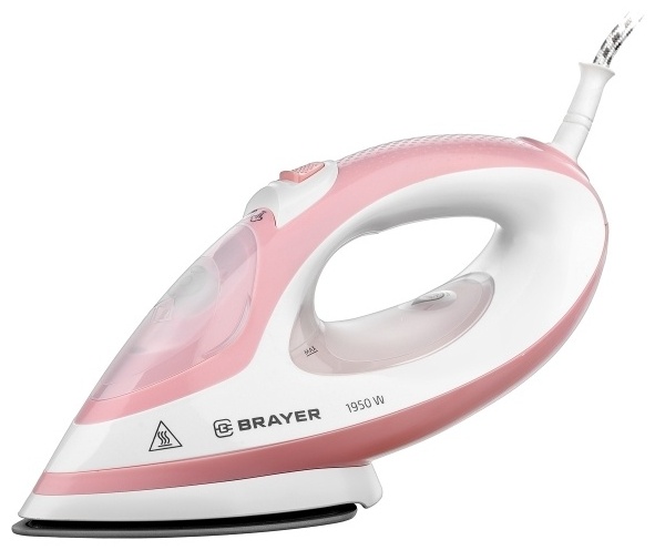Утюг BRAYER BR4080 белый-розовый