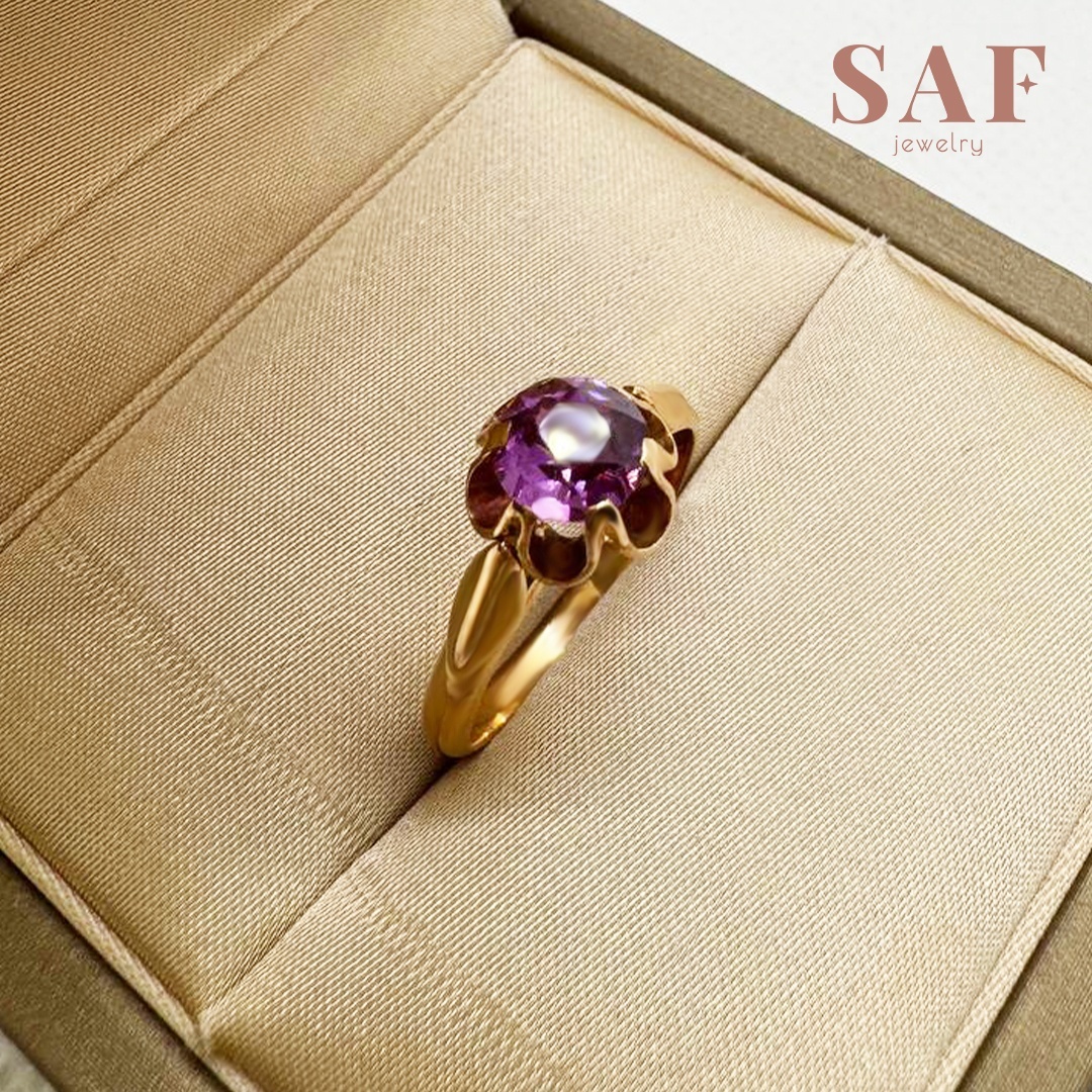 SAF 000943 размер 17 вес 2.5 г золото, рубин