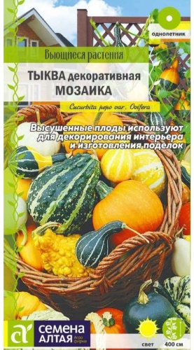 Семена Алтая тыква Мозаика декоративная
