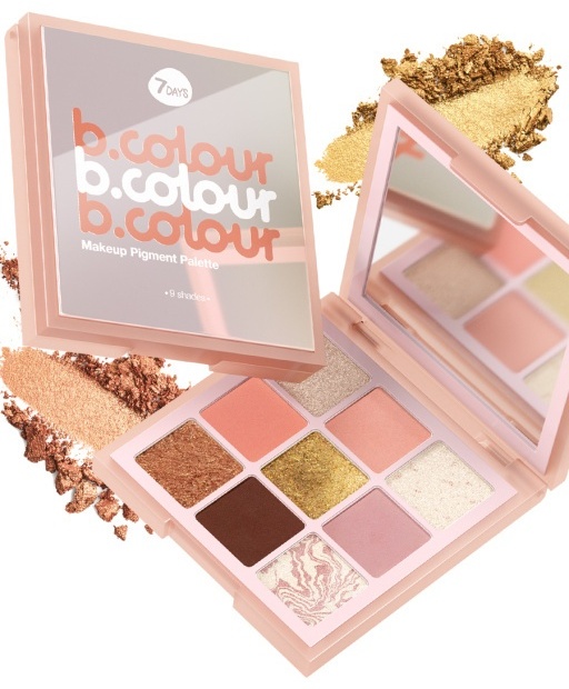 7DAYS тени прессованные b.colour 01 Luxury life