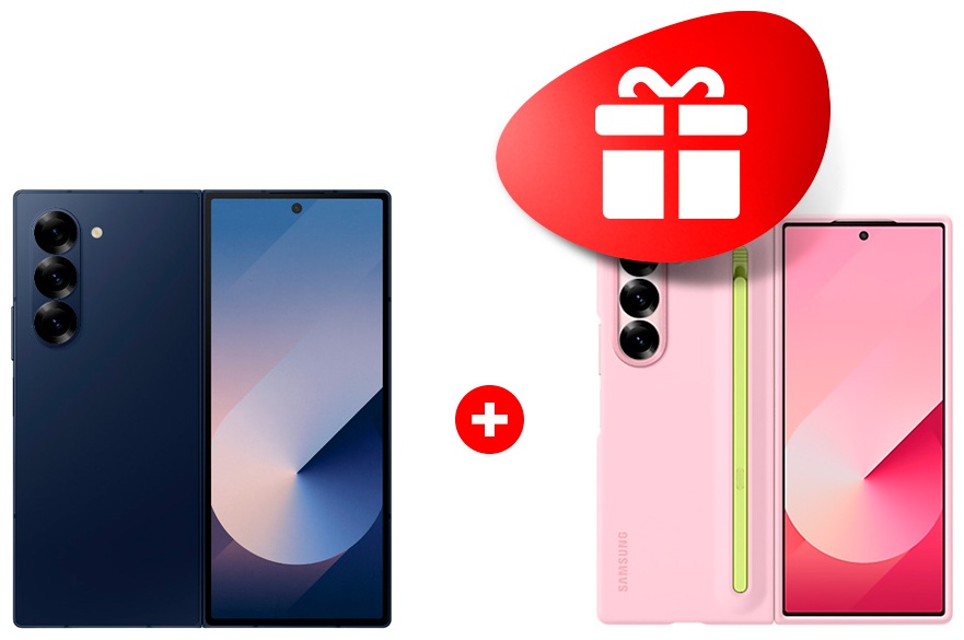 Смартфон Samsung Galaxy Z Fold6 5G 12 ГБ/256 ГБ синий + подарок