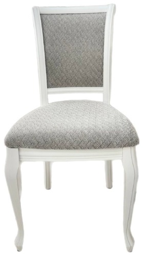 Стул Аврора Кабриоль, 91x45x44 см, серый, белый