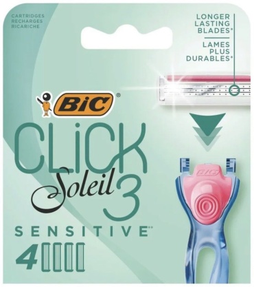 Bic Click Soleil 3 сменные кассеты 4 шт