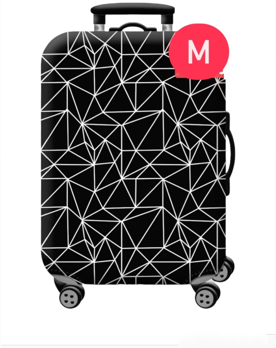 LUGGAGE COVER средний (до 80 л) черный