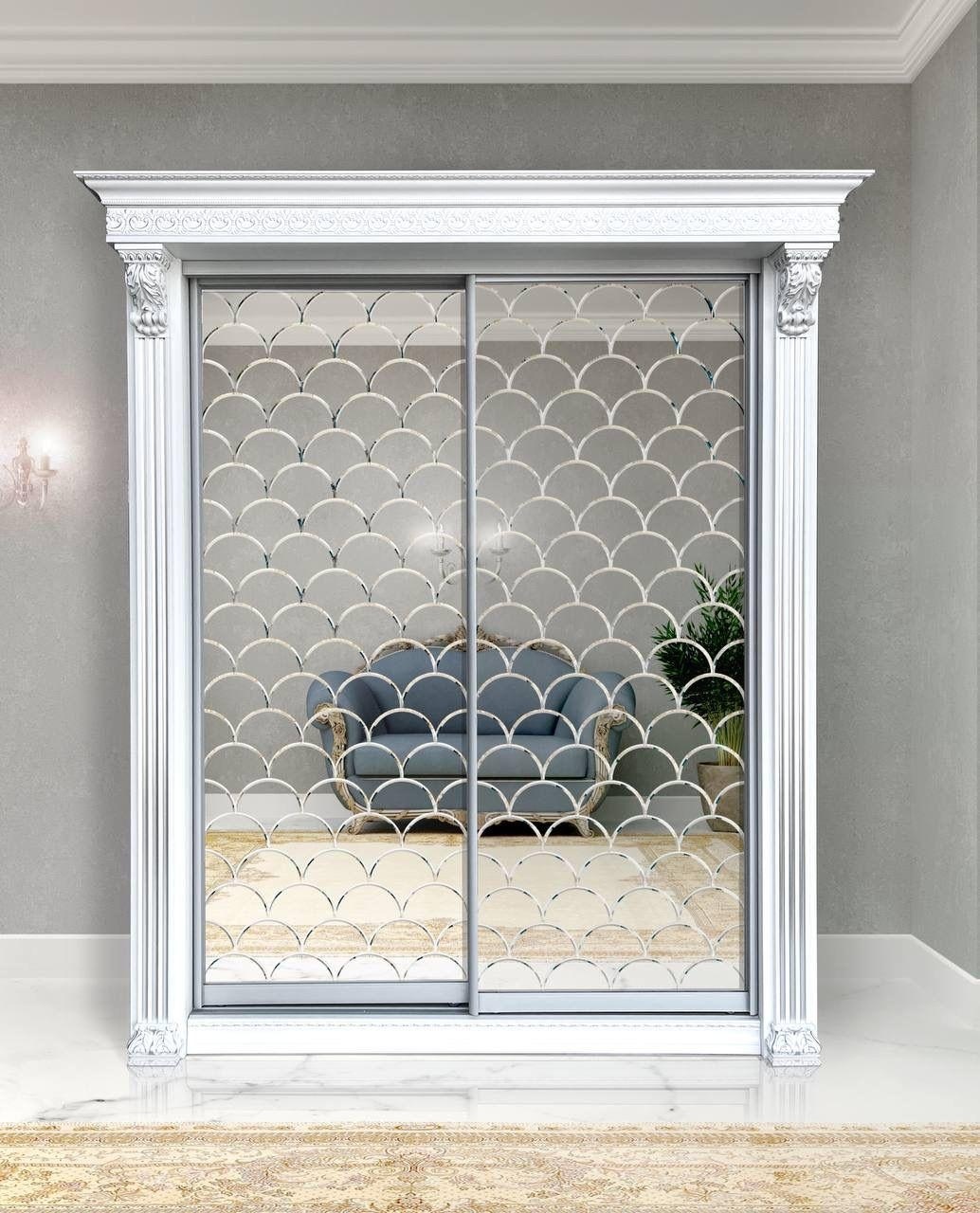 Купить Мэри Мебель 620963, 143x77x240 см, белый-серый в Алматы ...