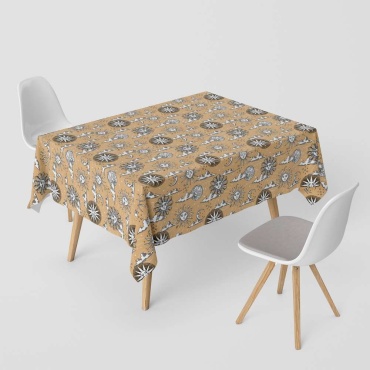 Скатерть Shabu 160x140 см, полиэстер, милано, 1 шт