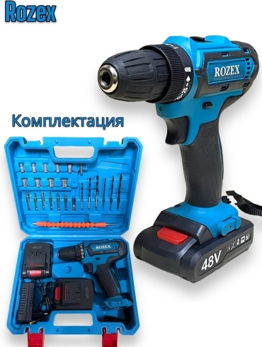 Rozex дрель-шуруповерт RZ-48-2A