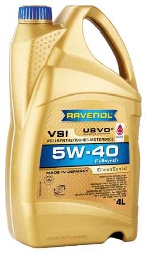 Синтетическое RAVENOL VSI 5W-40 4 л