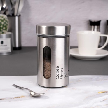 O'Kitchen банка Арт. 5036149, нержавеющая сталь, стекло, полипропилен