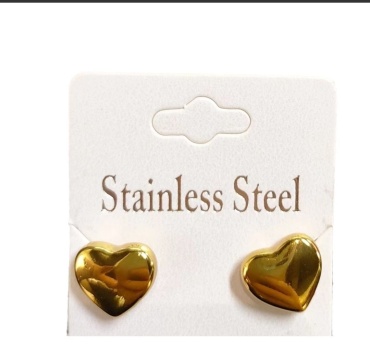 Серьги Stainless Steel бижутерный сплав, нержавеющая сталь, без вставок
