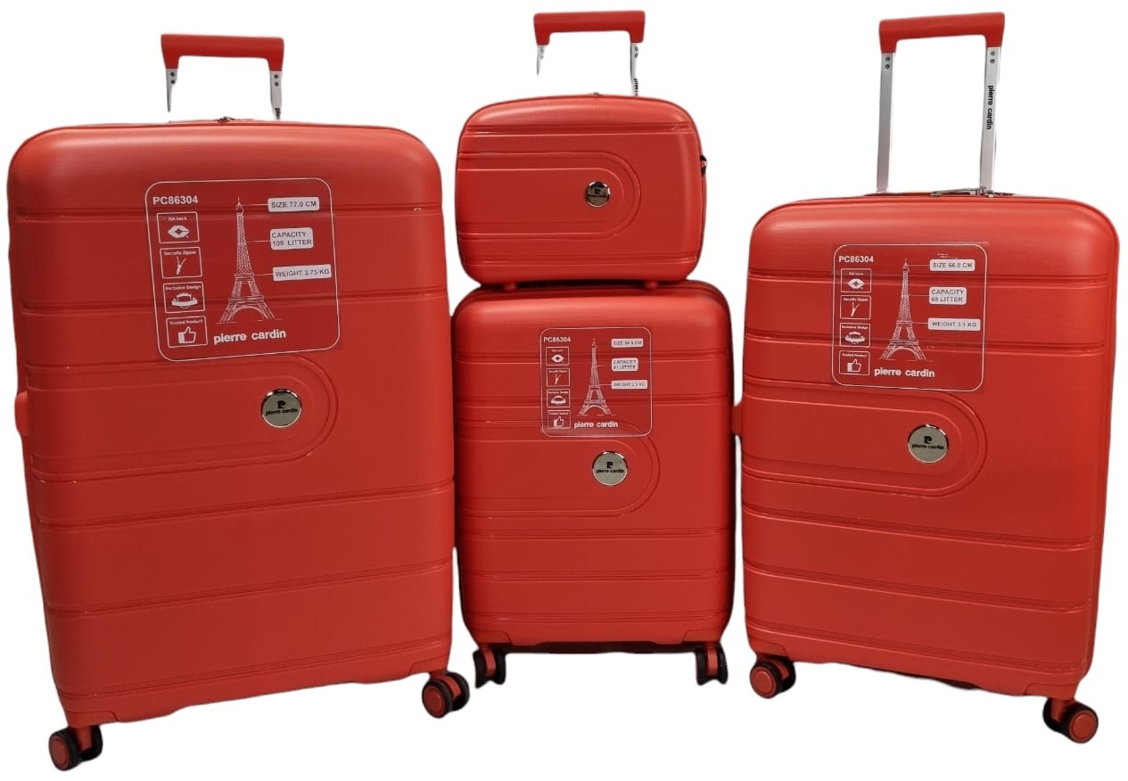 Комплект чемоданов Pierre Cardin PC86304 4 полипропилен 109 л оранжевый