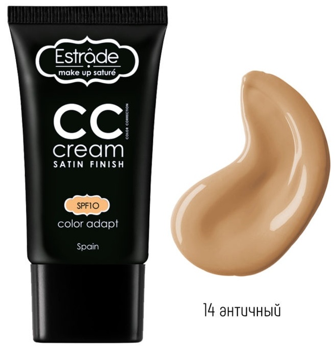 Estrade Satin Finish SPF10 СС крем 14 античный 25 мл