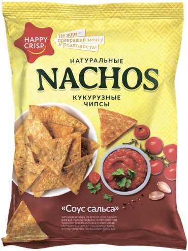 Чипсы HAPPY CRISP кукурузные Соус Сальса 75 г