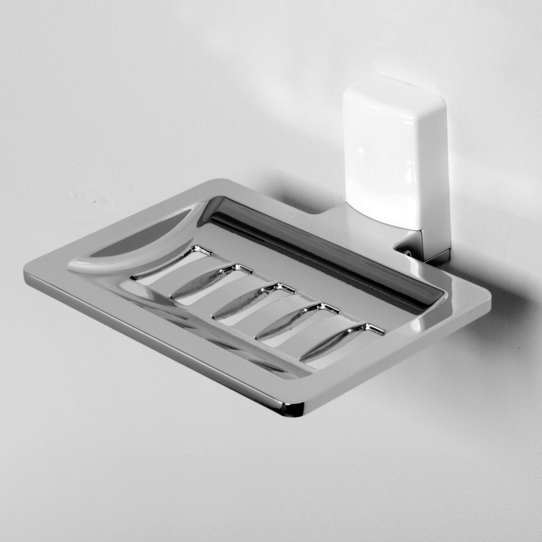 WasserKRAFT мыльница Leine K-5069WHITE 1 шт, металл, пластик
