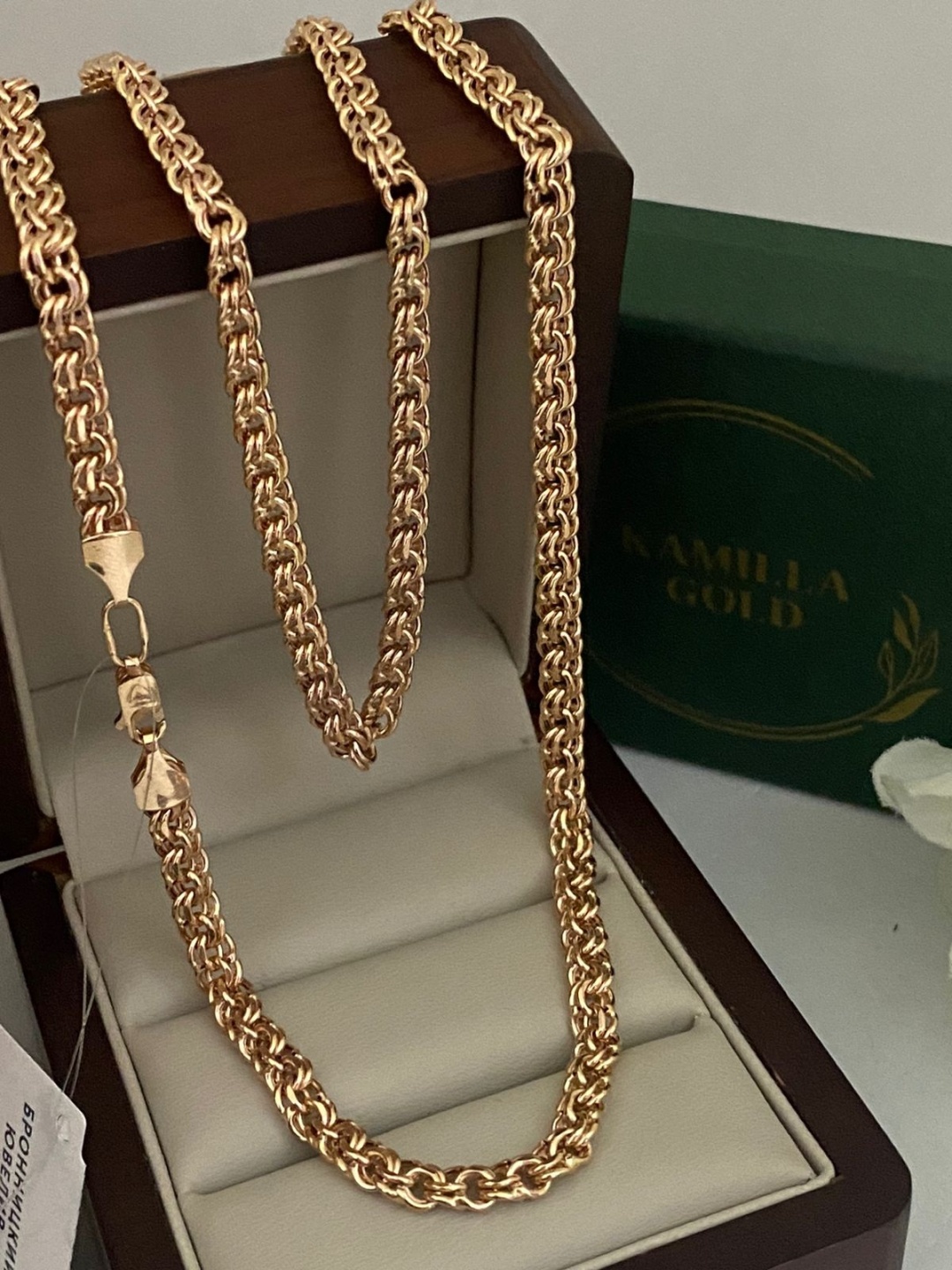 KAMILLLA GOLD KG-XW2J0Q24MET517 длина 55 см, вес 9.32 г золото, плетение бисмарк