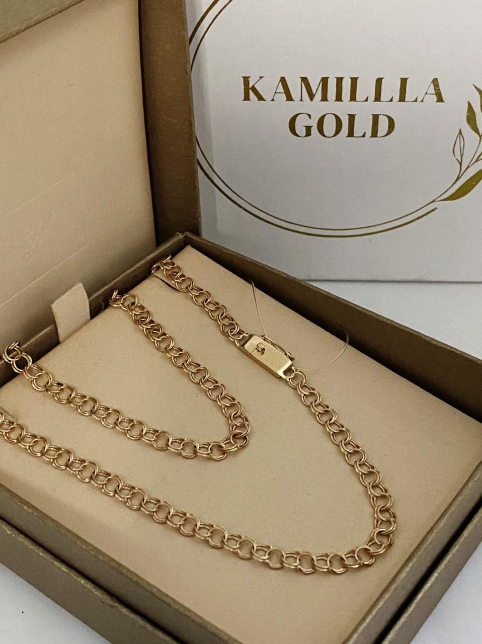 KAMILLLA GOLD KG-XW2J0Q24MET874 длина 55 см, вес 13.02 г золото, плетение бисмарк
