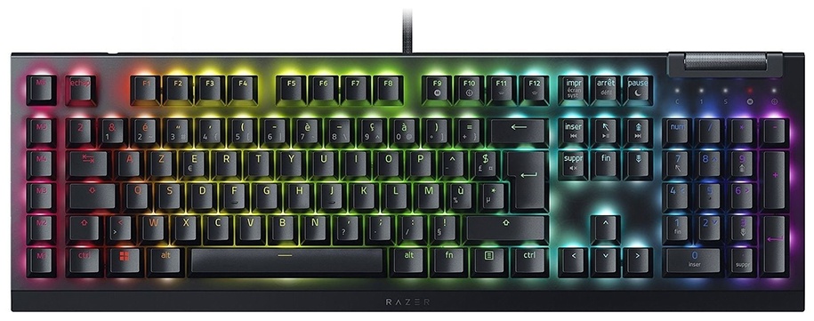 Клавиатура Razer Клавиатура Razer BlackWidow V4 X (Yellow Switch) Russian Layout черный