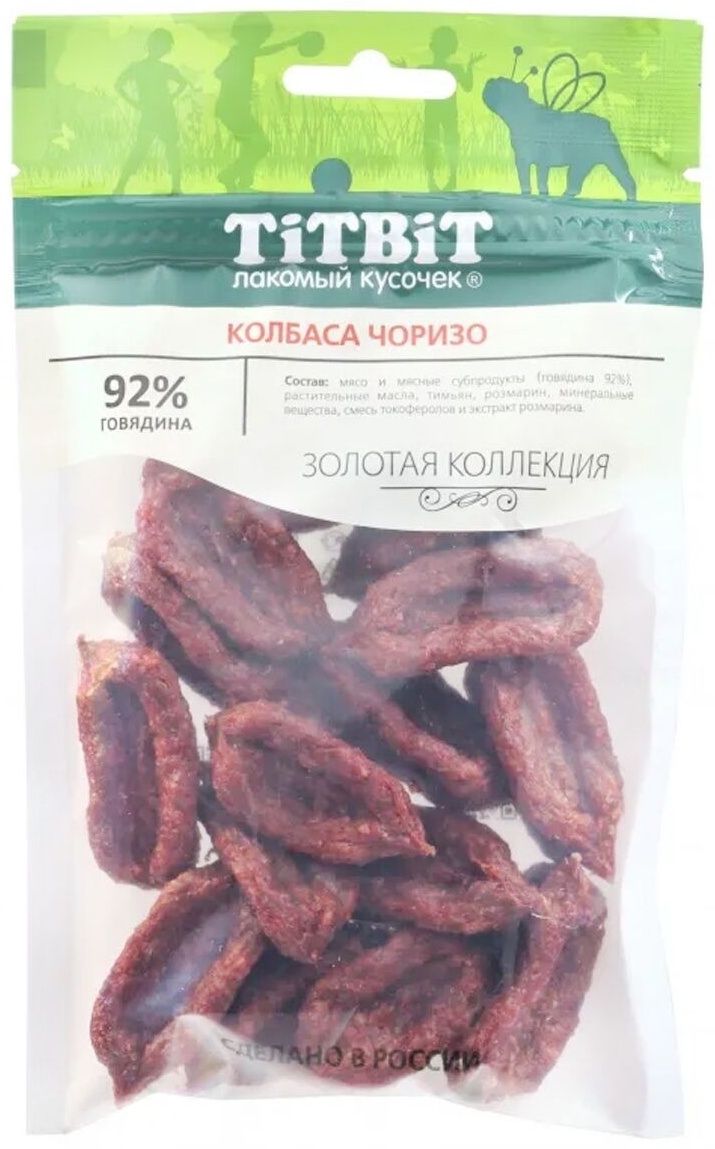 Купить Лакомство TiTBiT колбаска Золотая Коллекция Лакомый кусочек 80 г ...