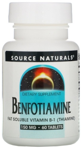 Source Naturals Benfotiamine 150 мг таблетки 60 шт