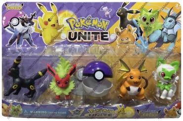 Фигурка Pokemon Набор героев Покемон Пикачу 7 см 4 шт