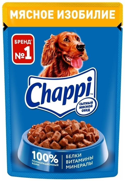 Купить Корм Chappi Мясное изобилие все породы 90 г 1 шт в кредит в ...