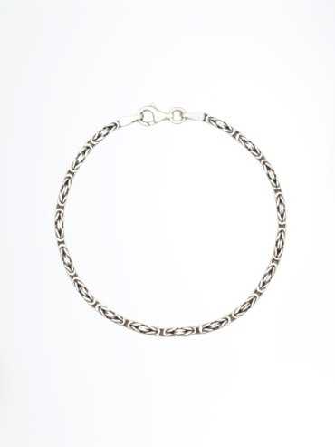 Sulu Silver БА4870/92498/0323 длина 20 см, вес 8.23 г серебро, плетение византийское