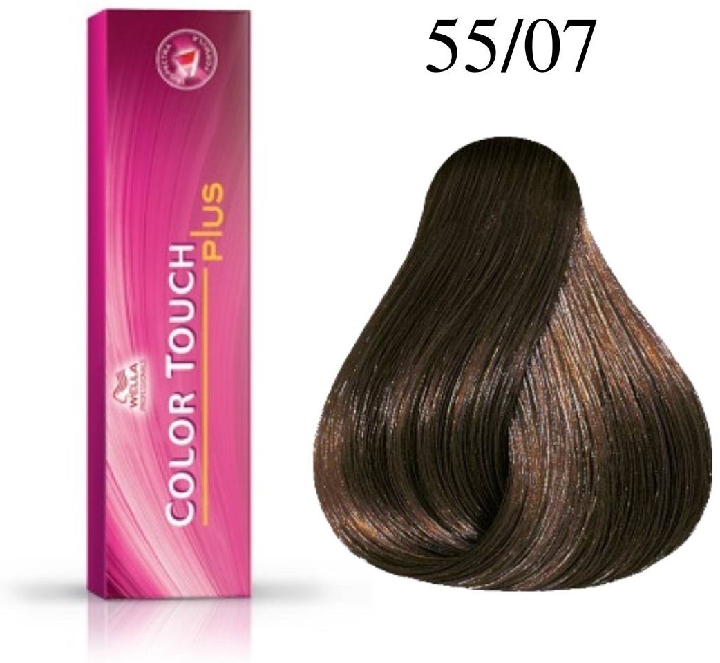 WELLA Color Touch Plus 55/07 интенсивный светлый каштан натуральный коричневый крем-краска 60 мл
