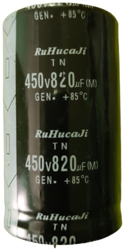 Конденсатор электролитический 820uf 450 В, 1 шт.