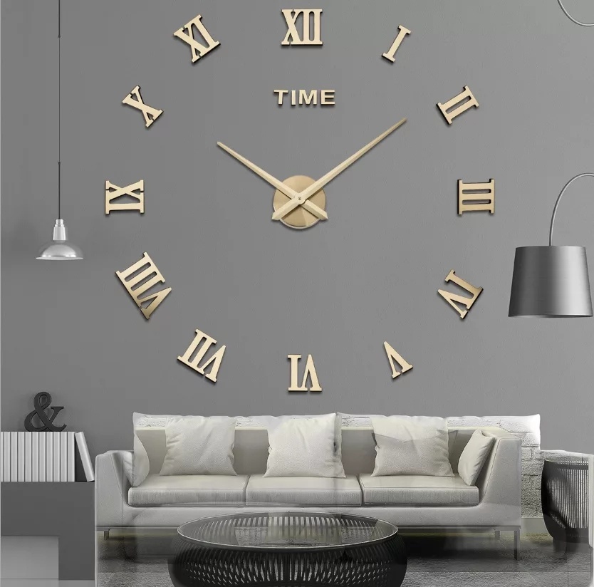 Часы электронные 3D Life Rome Wall Gold, пластик