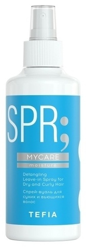 TEFIA Спрей-вуаль для сухих и вьющихся волос MYCARE moisture спрей средняя фиксация 250 мл