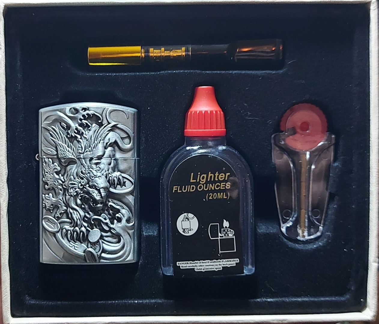 Lighter бензиновая зажигалка Monst, металлический сплав