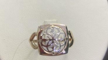 Diamond 414415 размер 19 вес 2.39 г золото, без вставок