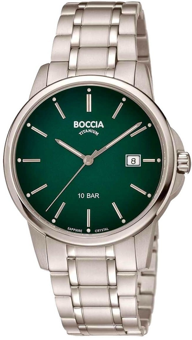 Кварцевые Boccia Titanium 3633-05C титан