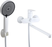 Смеситель для ванны Atlas Mars, цинк, цвет белый