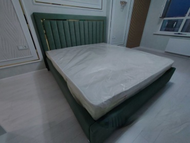 Кровать Zhasmin Верона односпальная, 90x200 см (без матраса, без подъёмного механизма) серый