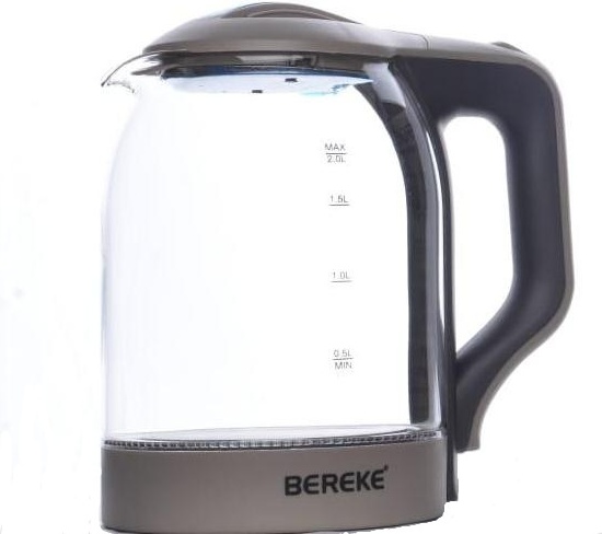Электрочайник BEREKE BR-307 серый-прозрачный